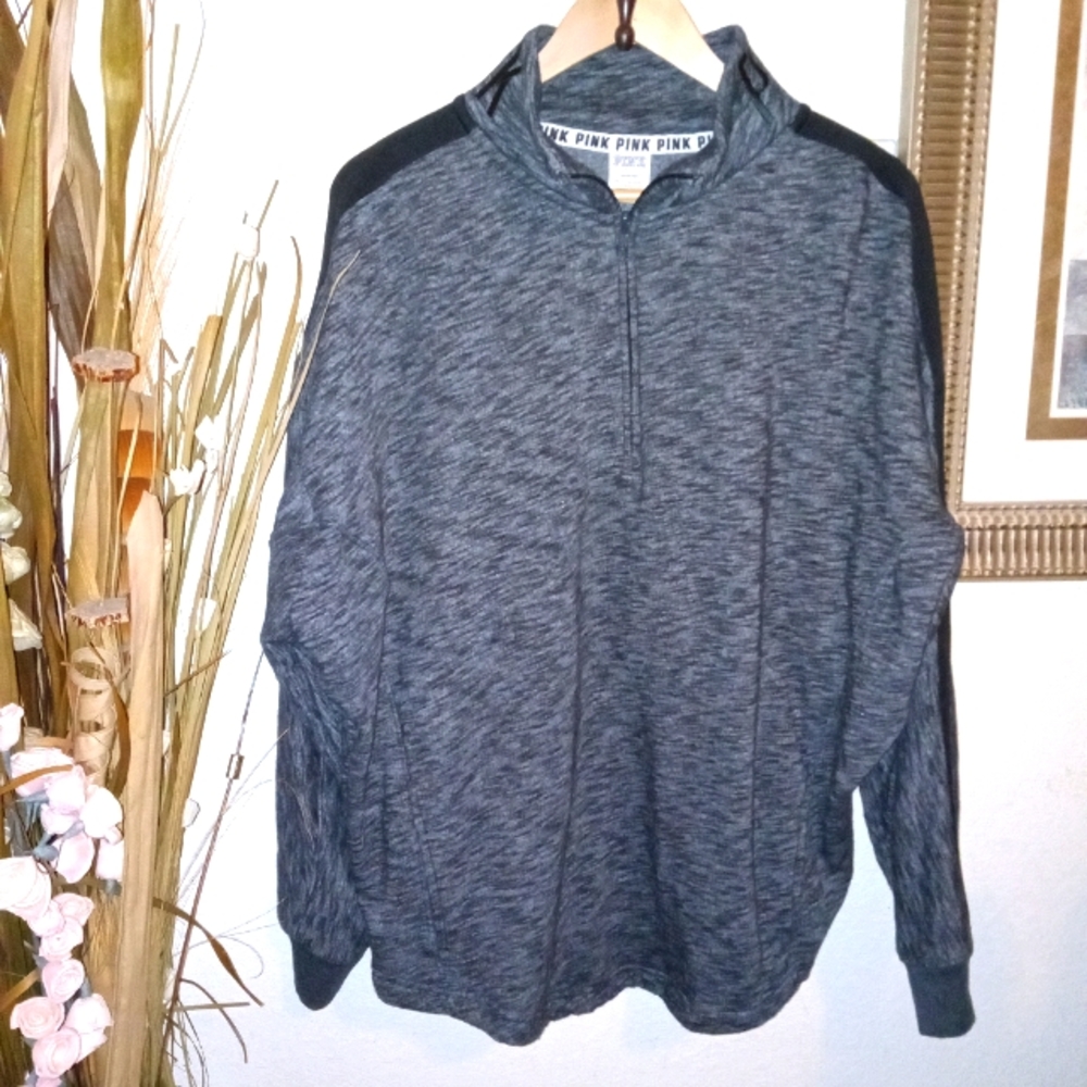 PINK Victoria's Secret pullover grey hoodie size L